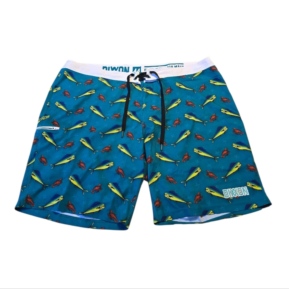 Dixxon Mahi Mahi Boardshorts Unlined Size 44